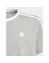 adidas Тишърт Essentials 3-Stripes Cotton Loose Fit Boyfriend T-Shirt IC3637 Сив Loose Fit - Pepit.bg