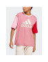 adidas Тишърт Essentials Big Logo Boyfriend T-Shirt IC9857 Розов Loose Fit - Pepit.bg