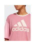 adidas Тишърт Essentials Big Logo Boyfriend T-Shirt IC9857 Розов Loose Fit - Pepit.bg