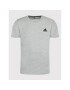 adidas Тишърт Essentials Embroidered Small Logo GK9641 Сив Regular Fit - Pepit.bg