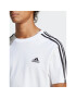 adidas Тишърт Essentials Single Jersey 3-Stripes T-Shirt IC9336 Бял Regular Fit - Pepit.bg