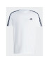 adidas Тишърт Essentials Single Jersey 3-Stripes T-Shirt IC9336 Бял Regular Fit - Pepit.bg