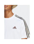 adidas Тишърт Essentials Single Jersey 3-Stripes T-Shirt IC9343 Бял Regular Fit - Pepit.bg