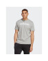 adidas Тишърт Essentials Single Jersey Linear Embroidered Logo T-Shirt IC9277 Сив Regular Fit - Pepit.bg