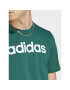 adidas Тишърт Essentials Single Jersey Linear Embroidered Logo T-Shirt IJ8658 Зелен Regular Fit - Pepit.bg