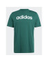 adidas Тишърт Essentials Single Jersey Linear Embroidered Logo T-Shirt IJ8658 Зелен Regular Fit - Pepit.bg