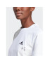 adidas Тишърт IA3161 Бял Loose Fit - Pepit.bg