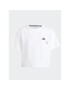 adidas Тишърт IA3161 Бял Loose Fit - Pepit.bg