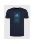 adidas Тишърт Sustainable Badge HE4844 Тъмносин Regular Fit - Pepit.bg