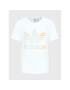 adidas Тишърт Trefoil HL6605 Бял Regular Fit - Pepit.bg