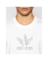 adidas Тишърт Trefoil Rhinestone GN3647 Бял Standard Fit - Pepit.bg