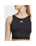 adidas топ AEROREADY Hyperglam Crop Tank Top IB2310 Черен - Pepit.bg