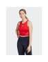 adidas топ AEROREADY Hyperglam Crop Tank Top IB4083 Червен - Pepit.bg