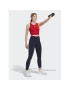 adidas топ AEROREADY Hyperglam Crop Tank Top IB4083 Червен - Pepit.bg