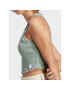 adidas топ Lounge Rib Tank Top IC8757 Зелен Fitted Fit - Pepit.bg