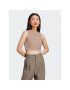 adidas топ Tank Top IQ3404 Кафяв - Pepit.bg