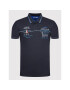 Aeronautica Militare Тениска с яка и копчета 221PO1607P199 Тъмносин Slim Fit - Pepit.bg