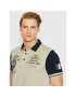 Aeronautica Militare Тениска с яка и копчета 221PO1627P199 Бежов Regular Fit - Pepit.bg