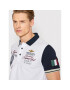 Aeronautica Militare Тениска с яка и копчета 221PO1627P199 Бял Regular Fit - Pepit.bg