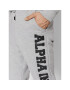 Alpha Industries Долнище анцуг Big Letters 126343 Сив Regular Fit - Pepit.bg