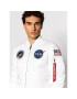 Alpha Industries Яке бомбър Nasa 166107LP Бял Slim Fit - Pepit.bg