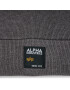 Alpha Industries Шапка Label Beanie 118934 Сив - Pepit.bg