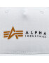 Alpha Industries Шапка с козирка Label 106901 Бял - Pepit.bg