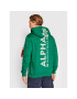 Alpha Industries Суитшърт Back Print 178318 Зелен Regular Fit - Pepit.bg