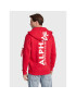 Alpha Industries Суитшърт Back Print Zip 128342 Червен Regular Fit - Pepit.bg