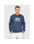 Alpha Industries Суитшърт Basic 178302 Тъмносин Regular Fit - Pepit.bg