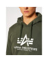 Alpha Industries Суитшърт Basic 178312 Зелен Regular Fit - Pepit.bg