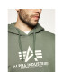 Alpha Industries Суитшърт Basic 178312 Зелен Regular Fit - Pepit.bg