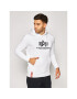 Alpha Industries Суитшърт Basic Hoody 178312 Бял Regular Fit - Pepit.bg