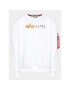 Alpha Industries Суитшърт Label 118312 Бял Regular Fit - Pepit.bg