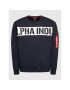 Alpha Industries Суитшърт Printed Strip 118306 Тъмносин Regular Fit - Pepit.bg