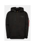 Alpha Industries Суитшърт Red Stripe 178314 Черен Regular Fit - Pepit.bg