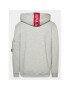 Alpha Industries Суитшърт Red Stripe 178314 Сив Regular Fit - Pepit.bg