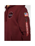 Alpha Industries Суитшърт Space Shuttle 178317 Бордо Regular Fit - Pepit.bg