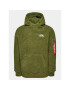 Alpha Industries Суитшърт Teddy 118330 Зелен Regular Fit - Pepit.bg