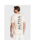 Alpha Industries Тишърт Backprint 128507 Бежов Regular Fit - Pepit.bg