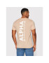 Alpha Industries Тишърт Backprint 128507 Розов Regular Fit - Pepit.bg