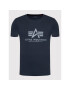 Alpha Industries Тишърт Basic 100501 Тъмносин Regular Fit - Pepit.bg