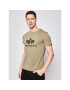 Alpha Industries Тишърт Basic 100501 Зелен Regular Fit - Pepit.bg