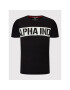 Alpha Industries Тишърт Printed Stripe 118511 Черен Regular Fit - Pepit.bg