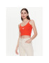 Alpha Industries топ Basic Crop-Top SL Wmn 116082 Червен Cropped Fit - Pepit.bg