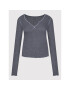 American Eagle Блуза 037-3376-7890 Сив Slim Fit - Pepit.bg
