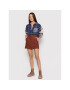 American Eagle Мини пола 033-9332-6340 Кафяв Regular Fit - Pepit.bg