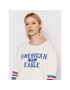 American Eagle Пуловер 034-0348-9575 Бял Regular Fit - Pepit.bg