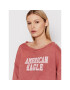 American Eagle Суитшърт 045-2532-1636 Червен Oversize - Pepit.bg
