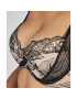 Aubade Сутиен push-up Fleur De Tattoo TB18 Черен - Pepit.bg